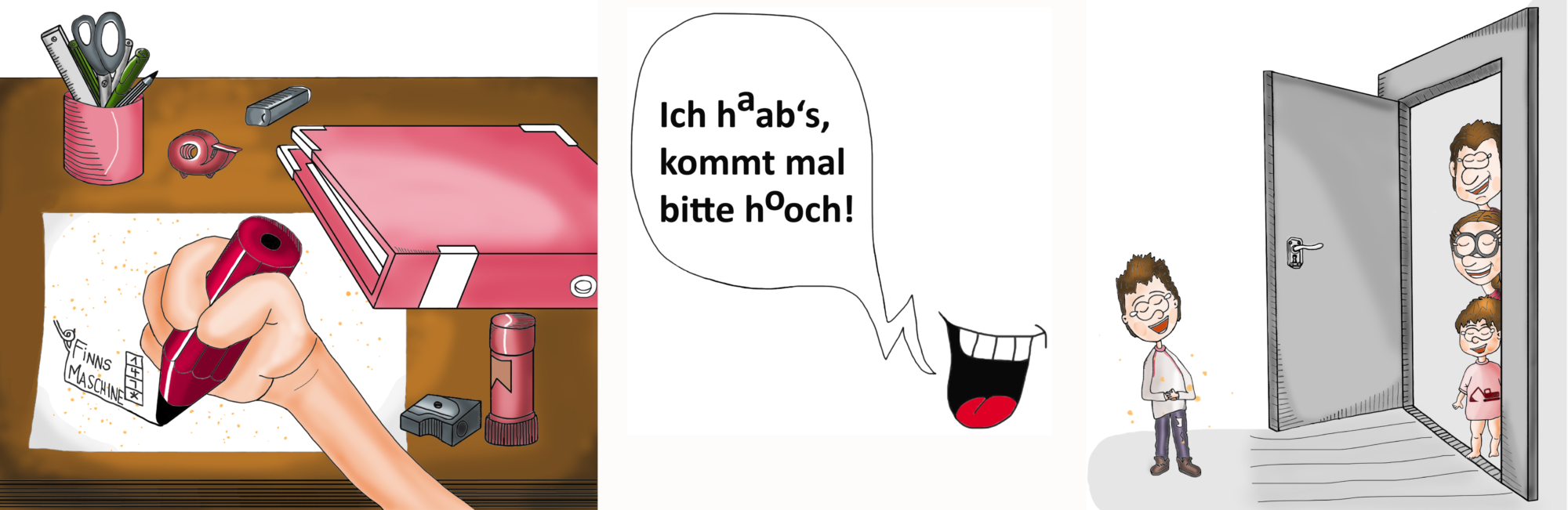 LESEPROBE des Bilderbuchs Finn der Erfinder