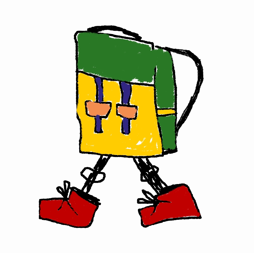 Erfindungsidee laufender Schulranzen